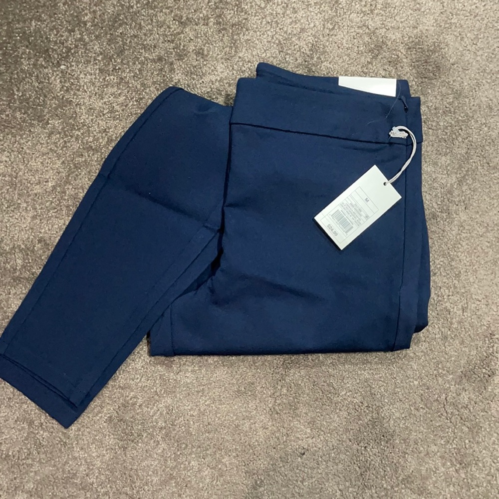 Skinny dress pants. Navy.